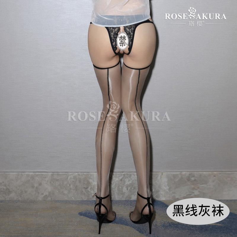 1D Ultra-Thin Glossy Stockings Back Seam Long High Tube Socks  Vertical Sexy Temptation Lingerie 0916