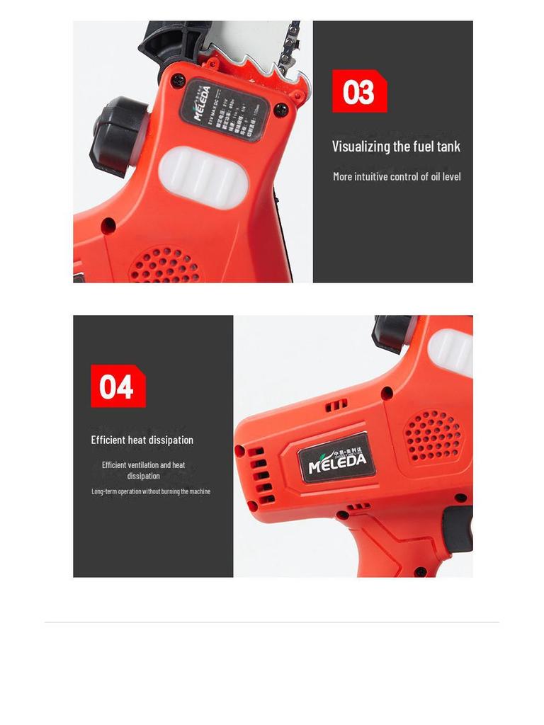 Drujba electrică fără perii reîncărcabilă Merida Lithium pentru uz casnic și exterior