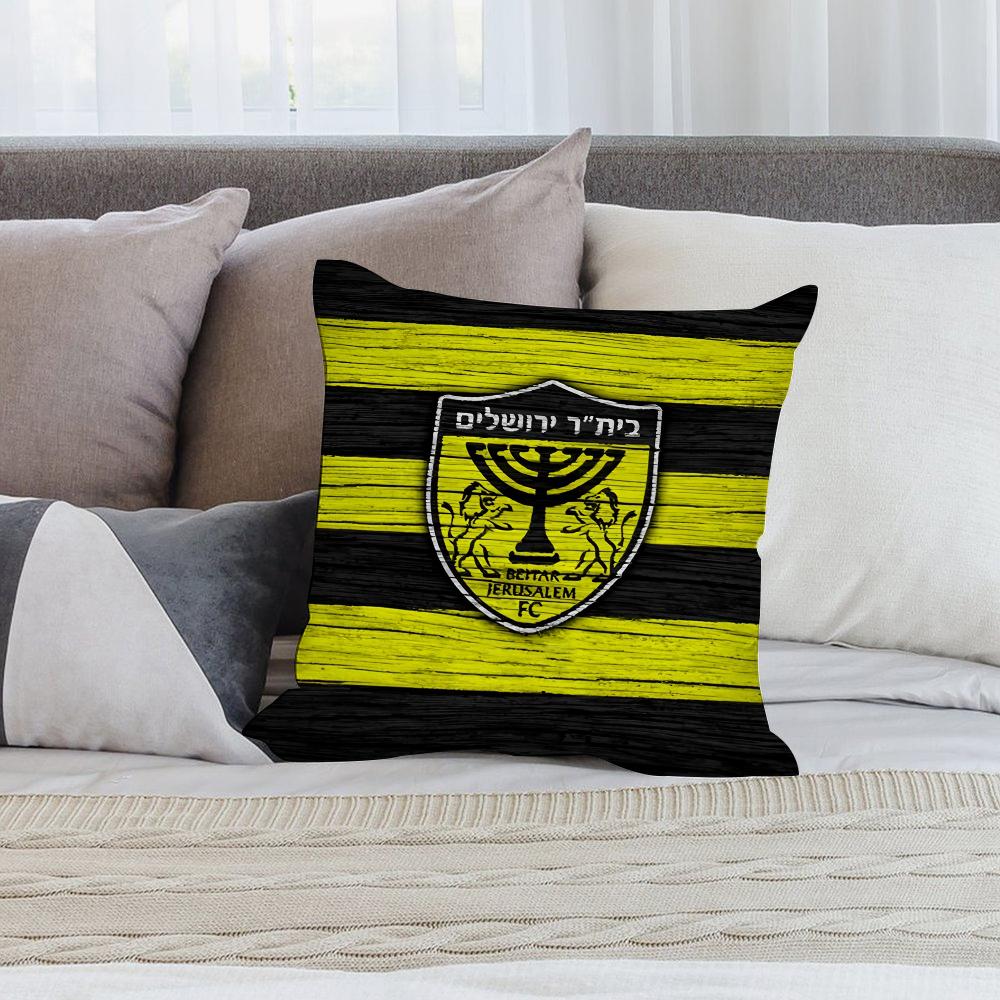 B-Beitar J-JerusalemS Pillow Case Short Plush Pillow Covers Sofa Decorative Gift Home Double-sided Printing Cushion Cover