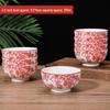 ZISIZ Chinesische Keramikschalen mit floralem Muster