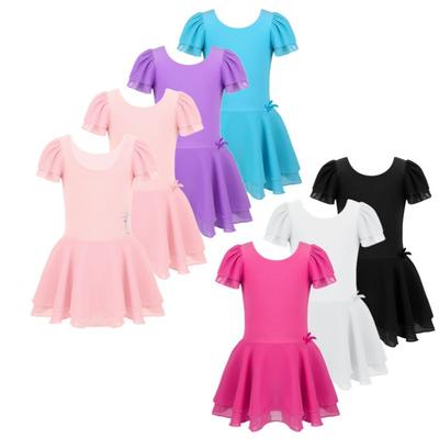 Crianças meninas bailarina ballet collant vestido de ginástica ballet tutu vestido dancewear ballet dança saia