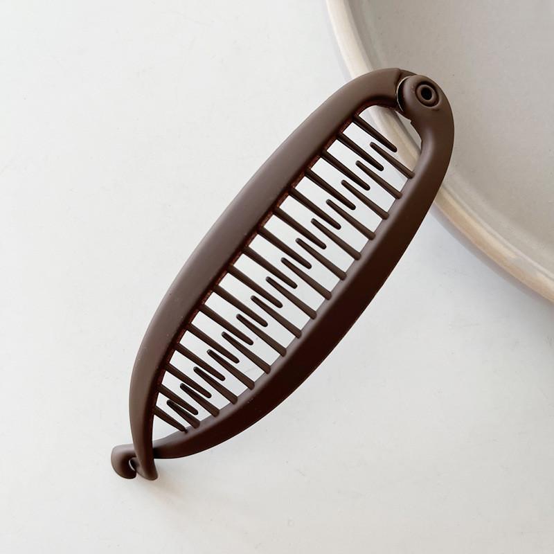 Korean Style Elliptical Hair Clip with Simple and Exquisite Back of The Head Banana Clip Hair Accessories