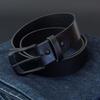 [KOGUMA BELT] Enjoy the Black of Your Belt - Tochigi Leather, Made in Japan, Vegetable-Tanned Leather, Black, Buckle, Men's & Women's, Cowhide