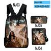 Popular Youthful Tini Stoessel Tour 3D Print 3pcs/Set Student Travel bags Laptop Daypack Backpack Shoulder Bag Pencil Case