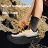 New Automatic Shoelaces Without Ties Easy Installation Swivel Buckle Laces Thick Rope Outdoor Sneakers Shoelace Shoe Accessories