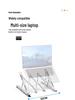 N6 Aluminum Alloy Laptop Stand - Folding, Multi-Angle, Heat Dissipation