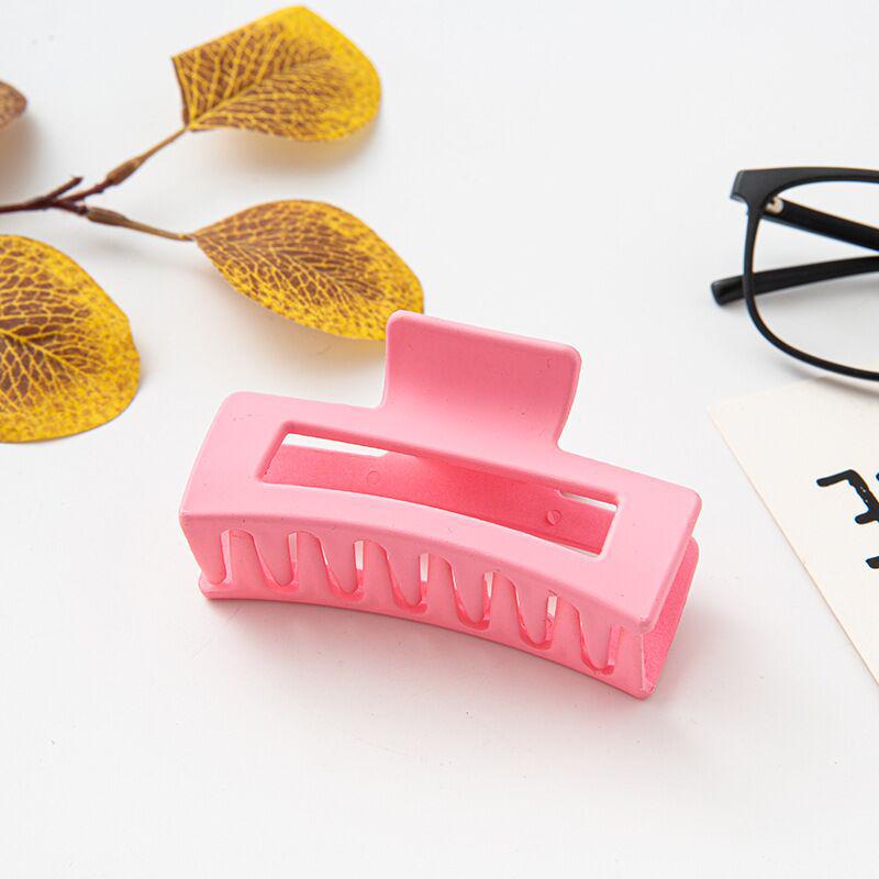 Frosted PS Material Rectangular Claw Hair Clip.