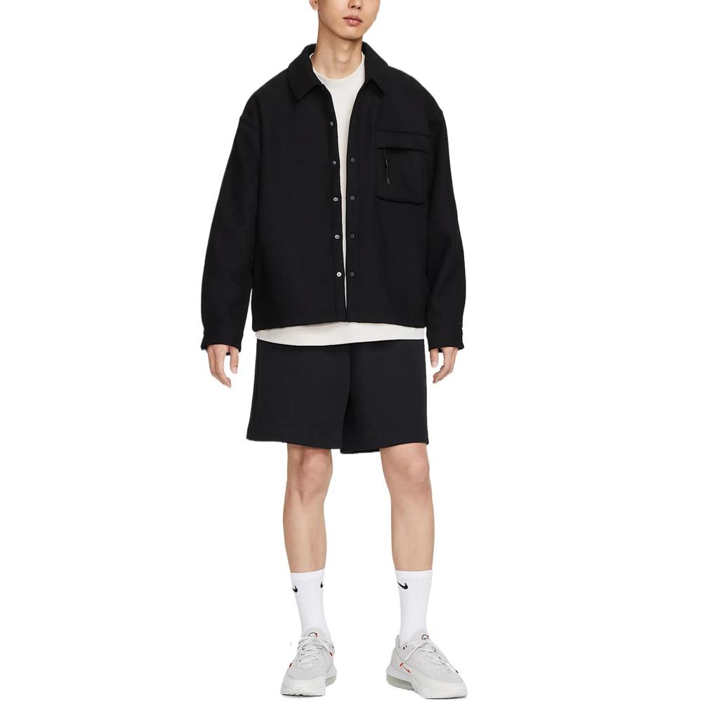 Nike Chaqueta deportiva técnica, cómoda y suave para hombre, color negro HF0133-010