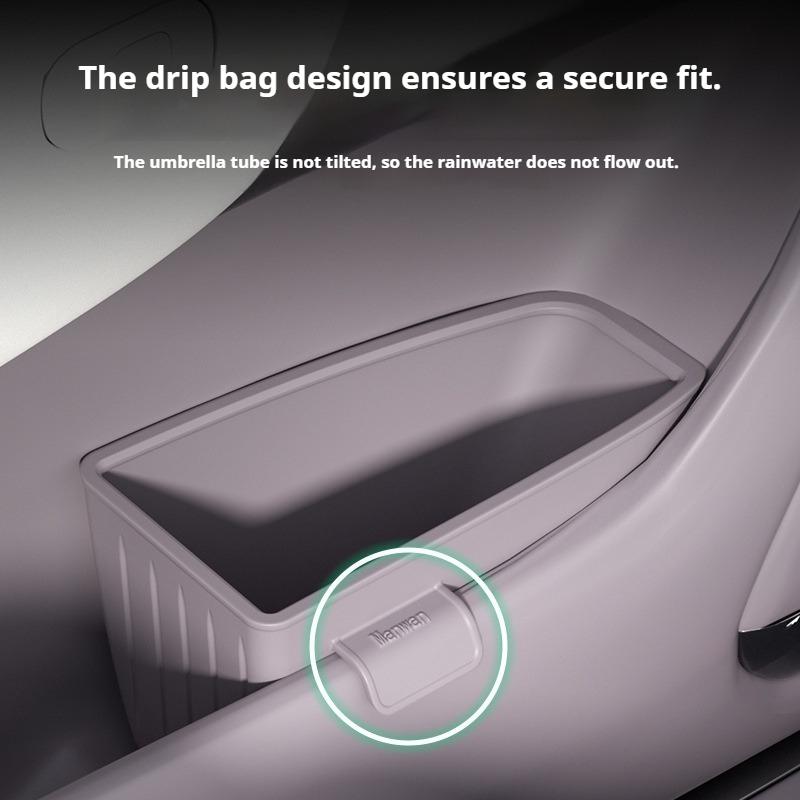 For Zeekr 7X Car Door Umbrella Organizer Multifunctional Storage Box Trash Can Silicone Waterproof Car Storage Accessories