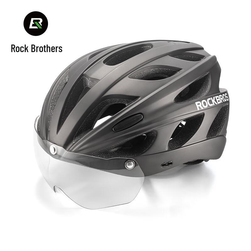 ROCKBROS Cycling Helmet with Photochromic Goggles One Size