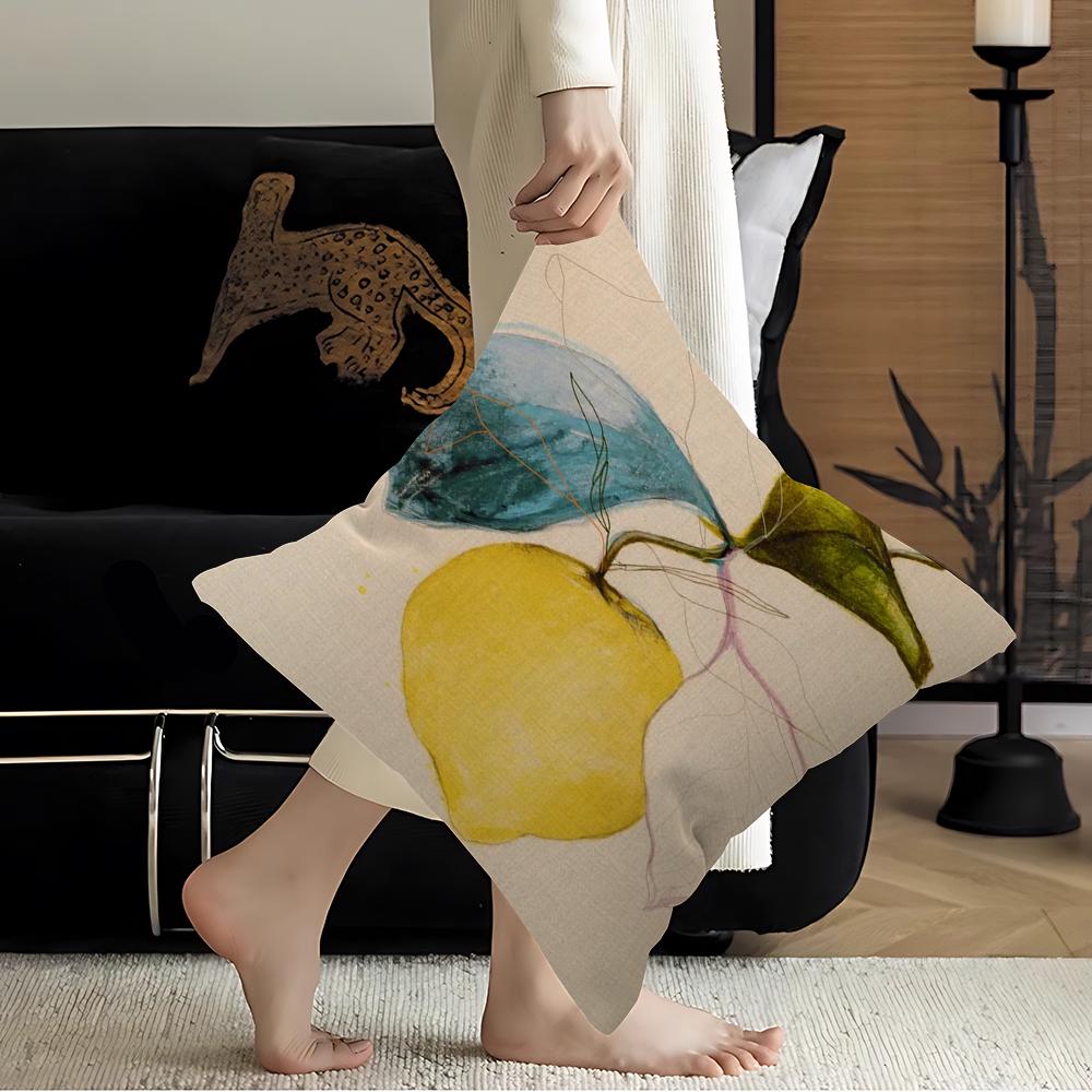 Botanical Oil Painting Art Cushion Cover Pillowcase Upholstery Sofa Throw Pillow Home Decor Pillowcas