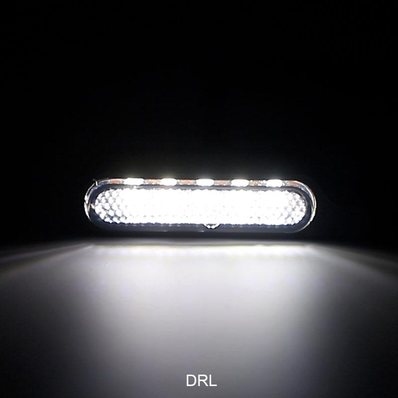 Motorcycle Mini LED Turn signals Handlebar Blinker Indicators Amber Flowing signal lamp DRL for honda yamaha kawasaki cafe racer