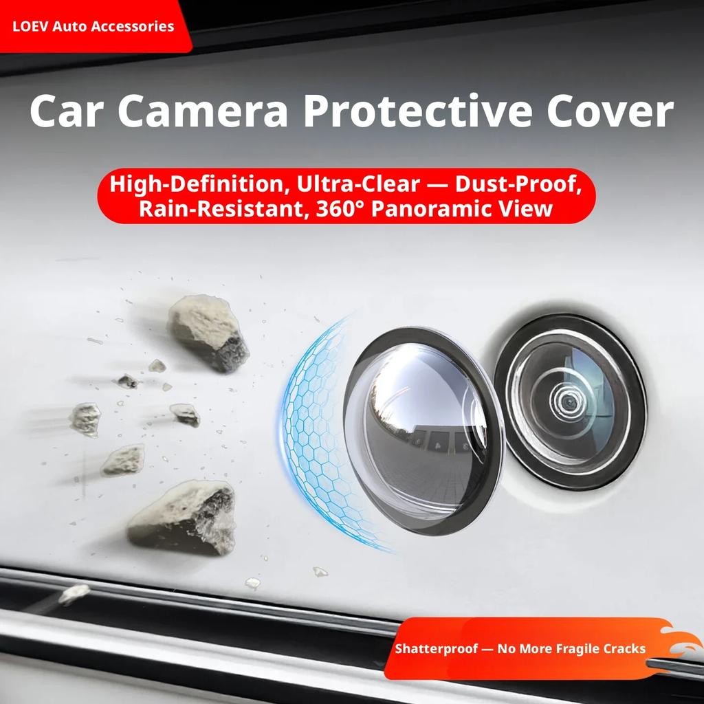 Car Front and Rear Camera Protective Cover, Rain, Sand and Stone Collision Protective Cover, Reversing Protective Equipment