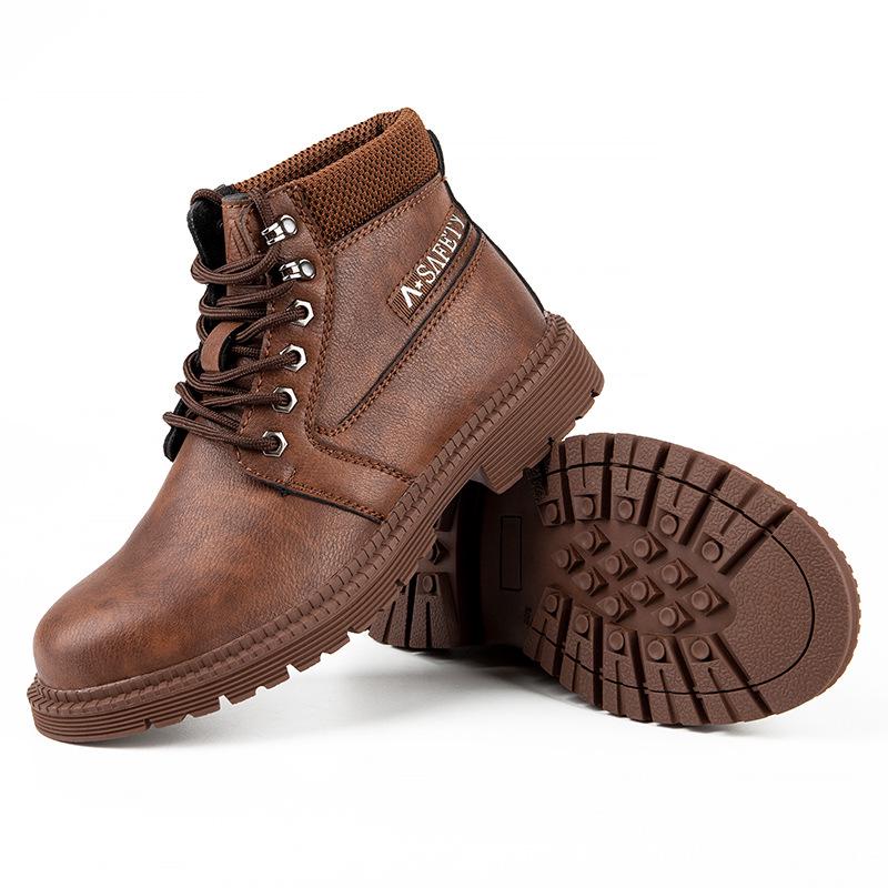 Men's Lightweight Foldable Water-Resistant Safety Shoes - Anti-Smash & Anti-Puncture Protective Work Footwear