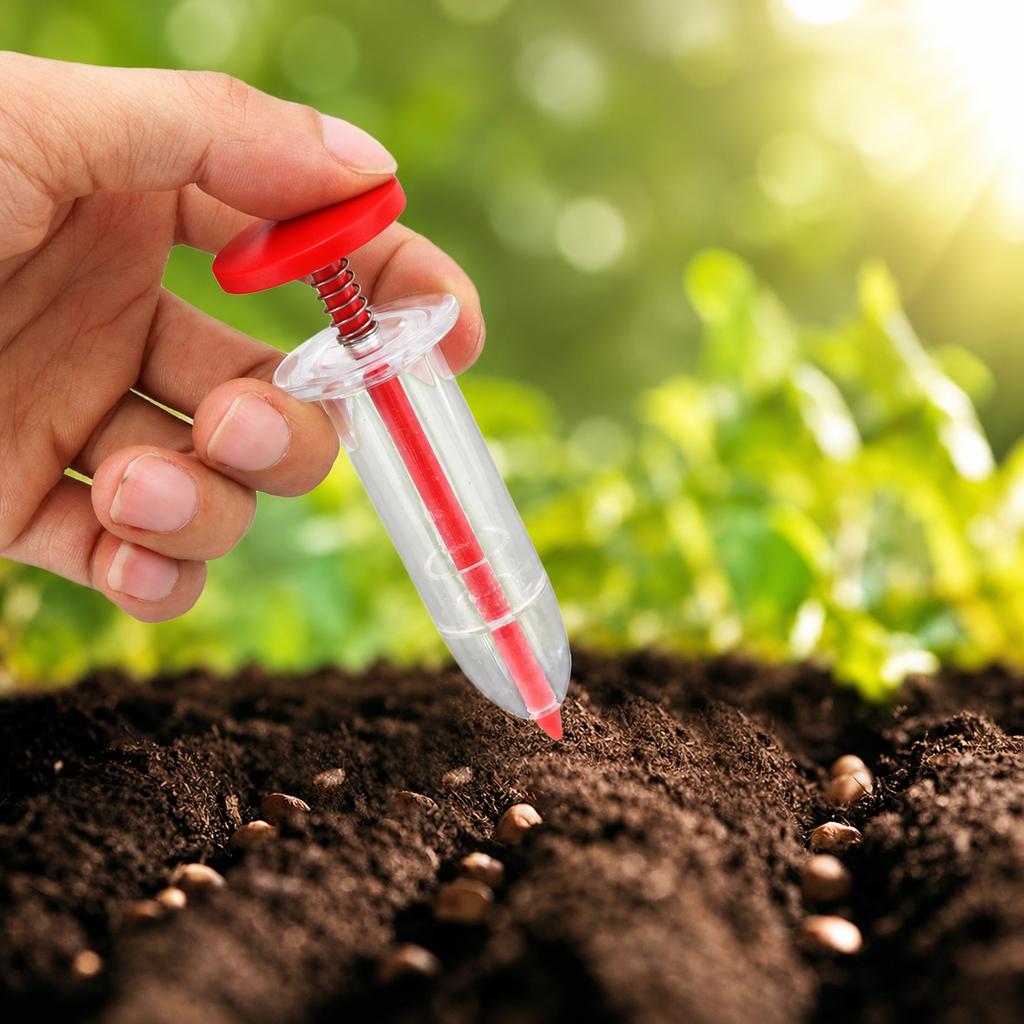 Precise hand-held precision seeder for small, fine seeds of vegetables and herbs