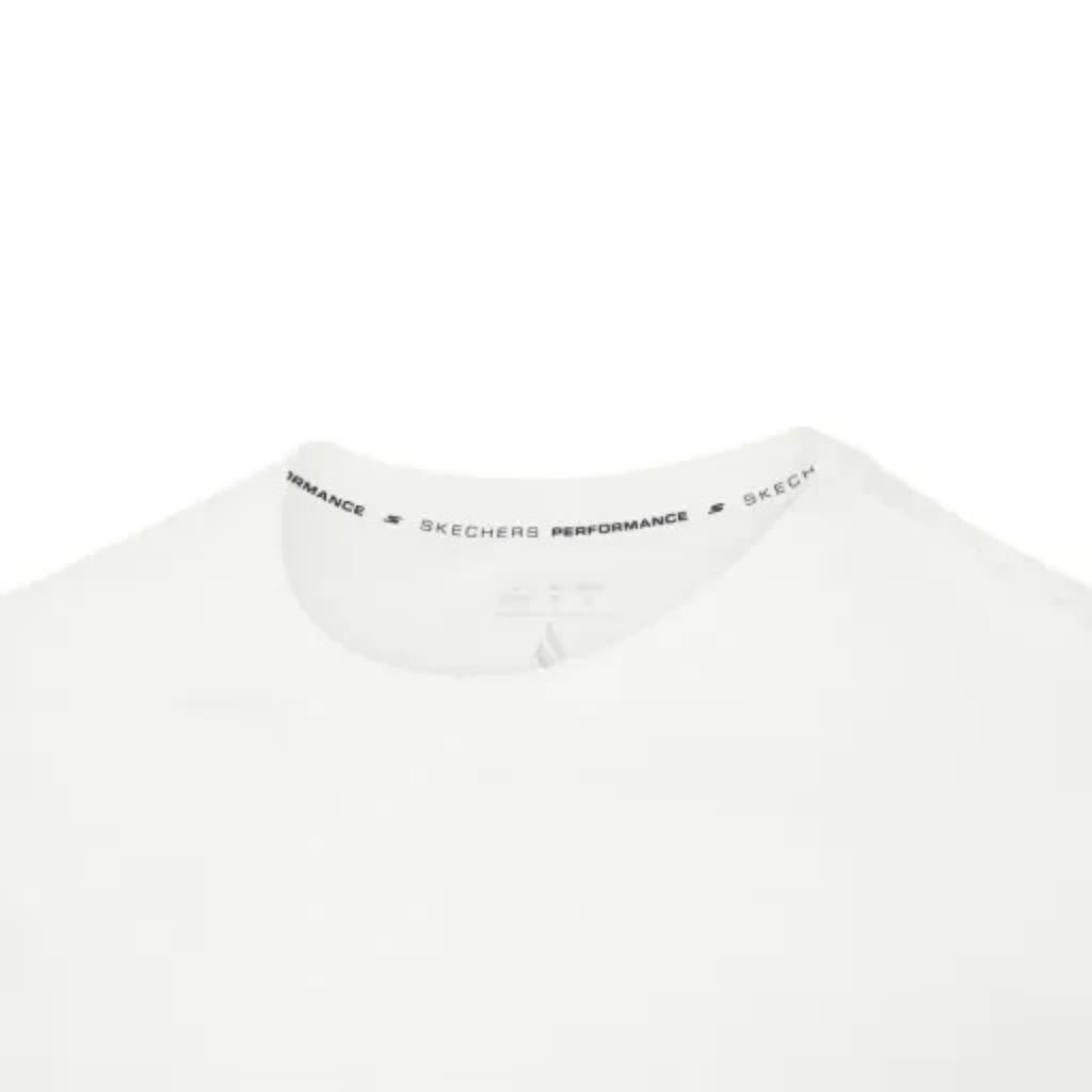 Skechers Solid Color Breathable Knitted T-Shirt Men tops P326M029-0019