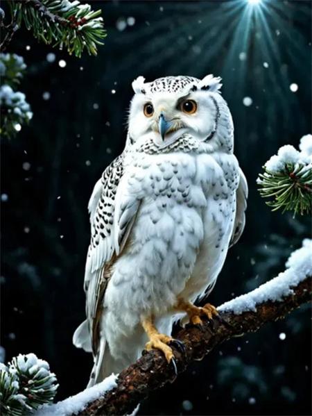 Diamond Painting Kits Owl Tree Full Round Embroidery Mosaic Animal Landscape Wall Decor