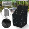 Stacking Outdoor Chair Cover Waterproof, 210D Rain Snow Dust Wind-Proof, Anti-UV, Outdoor Garden Yard Chair Cover