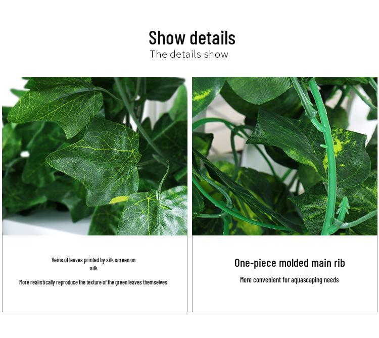 Artificial Green Grape Leaf Vine for Indoor Decor
