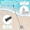Metal Detection Tool Beach Sand Spoon with Anti Slip Handle Hexahedron 8mm Hole Detection Tool Rapid Screening for Beach Metal