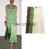 New Fall Women's Clothing French Elegance Knitting Small Pleated Patchwork Dress 4192055 4192153