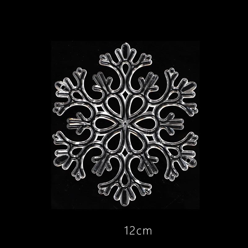 Acrylic Snowflakes, Christmas Tree Crystal Ornaments, Transparent Simulation, Christmas Shopping Mall Decoration, New Snowflakes