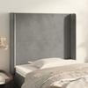 VidaXL Headboard with Ears Light Grey 93x16x118-128 Cm Velvet3119336