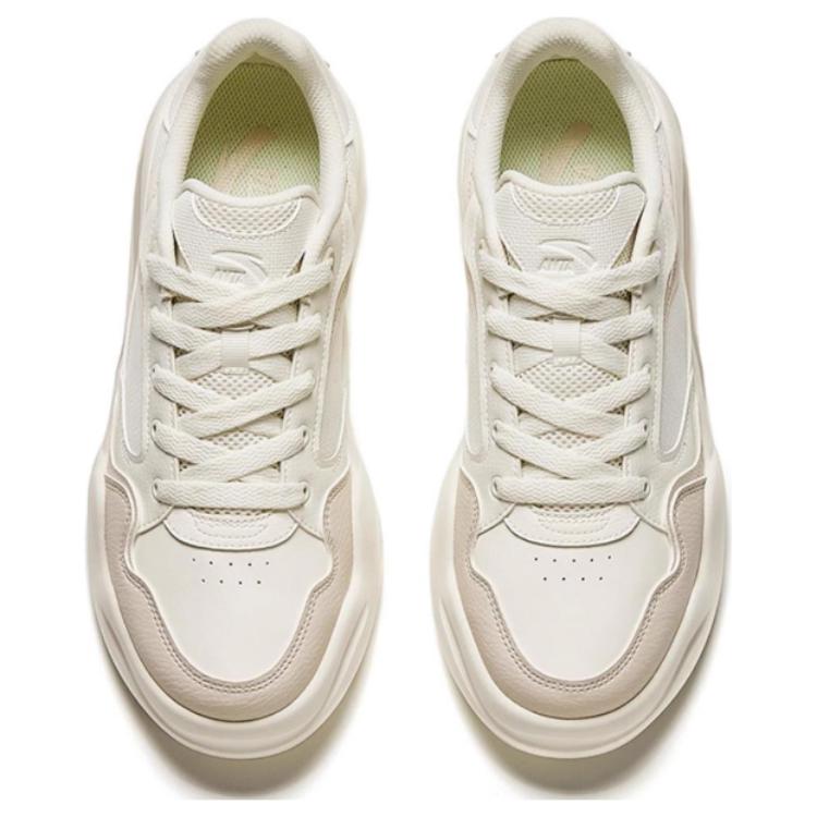 Anta Comfortable Simple Non-Slip Wear-Resistant Low-Top Sneakers Men Sneakers White Gray 112428052-2