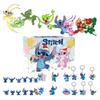 Stitch Christmas Countdown Calendar With 24 Keychain Toys For Holiday Gift And Interactive Play