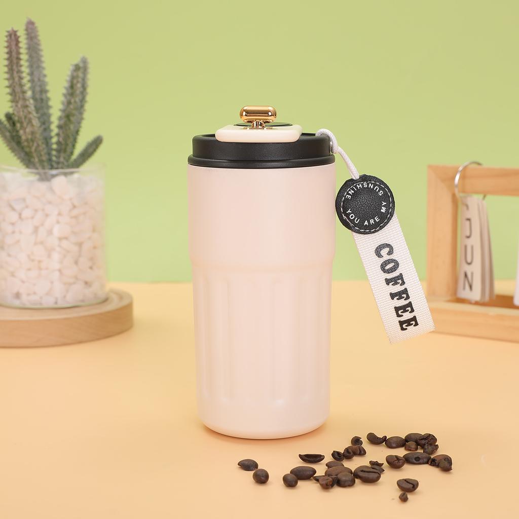 316 Stainless Steel Intelligent Temperature Display Coffee Cup Outdoor Portable Rope Thermos Cup Male And Female Students Couple Gift Cup