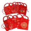 Chinese Knot Wedding Bride and Groom Brocade Handle Bag Wedding-favor Gift Package Bag Candy Bag