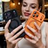 iPhone 17 Pro Magnetic Skin-Feel Case with Rotating Stand & Anti-Drop Protection (Compatible with Apple 16/15 Pro)