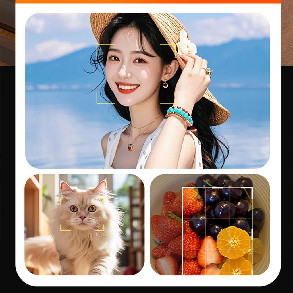 4K Retro CCD Digital Camera - 50 Million HD Pixels Dual Camera Flash 8x Digital Zoom 2.4in Screen Auto Focus  Entry-level Cam