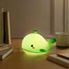 Silicone Night Light for Kids Cute Whale Touch Light, USB Rechargeable Bedside Lamp with Nursery 3 Brightness & Remote Control, 30 Min Timer