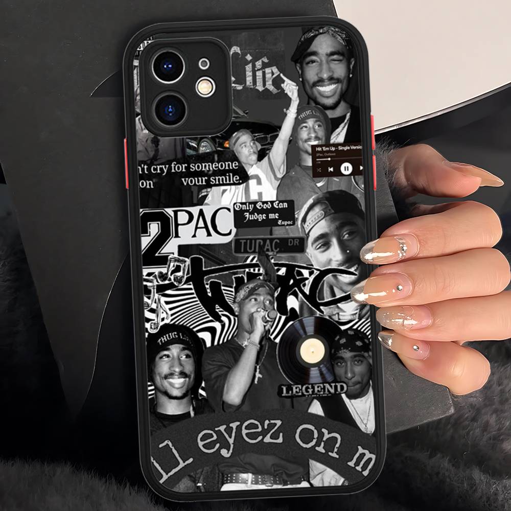 

Американский рэпер T-Tupac S-Shakur Матовый прозрачный чехол для телефона Для IPhone Case 16 15 14 13 12 11 Pro Max X XS Max Plus iphone 11pro