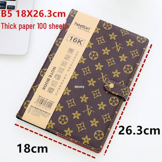 Korean Retro Business Hardcover Diary Notebook with Buckle - 18K/25K Stationery