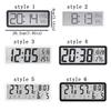 Temperature LCD Digital Wall Clock Humidity Desktop Clock Electronic Clock  Office Decoration
