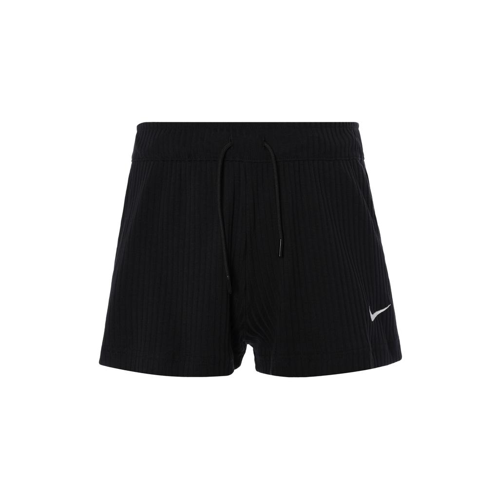 Nike Solid Logo High-Waisted Shorts Women Shorts Black DV7863-010