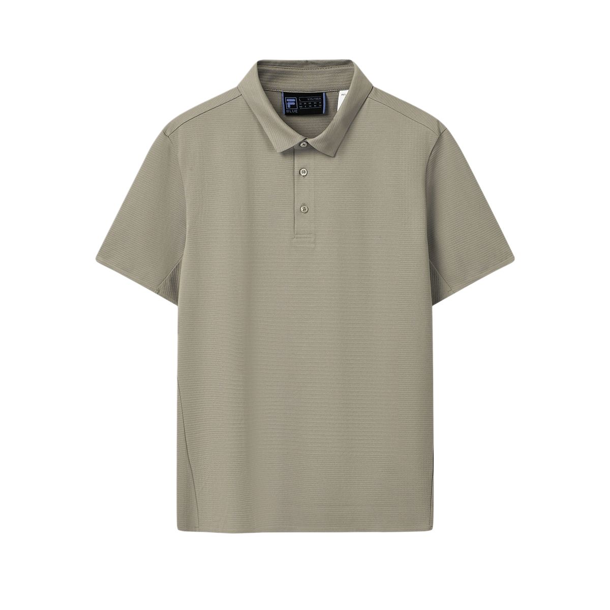 FILA Blue Solid Knit Short Sleeve Polo Shirt Men tops F11M622120F-BN M