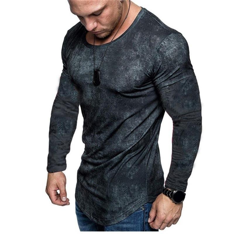 

Футболка с длинными рукавами и круглым вырезом, весна/осень, полосатая мужская футболка в стиле ретро с 3D принтом, узор на открытом воздухе, ежедневный отпуск 5XL