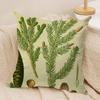 Retro Pinecones Plants Cushion Cover Silky Short Plush Invisible Zipper Dustproof Sofa Pillow Case For Home Decor