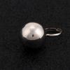 Gold-Color Silver Adjustable Jewelry Opening Female Fashion Big Metal Balls Women Rings