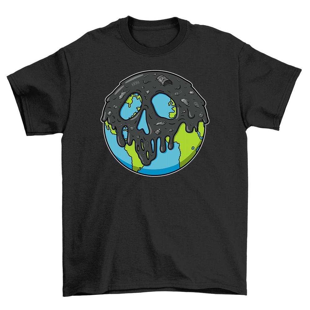 Poisoned Earth Donut T-Shirt - Funny and Sweet! Eco-friendly Tee, Unisex Design.