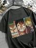 Summer 2026 Y2k One Piece Anime Graphic T Shirt Unisex Women Short Sleeve Tee Streetwear Parentchild Clothing Casual Tops Unisex