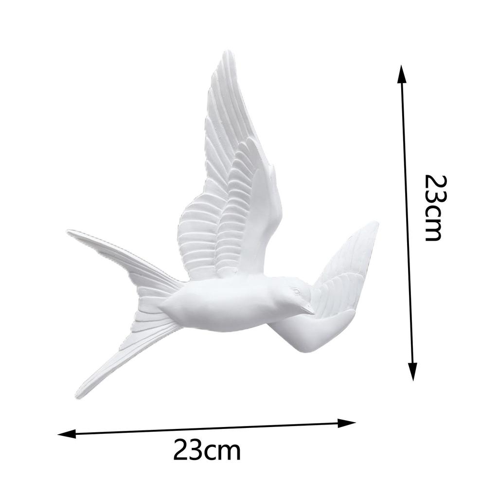 Ptaki Żywiczne Dekoracja Ścienna Jaskółki Wiszący Wróbel Kreatywna Sztuka Ścienna 3D do Biura