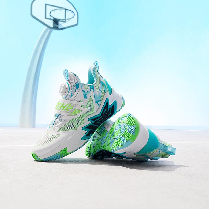 Anta Kids Cement Crusher Comfortable Sports Non-Slip Shock Absorbing Wear-Resistant Low-Top Basketball Shoes Kids Basketball Shoes 312321124H-4