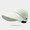 Empty Top Sun Hat for Women, Adjustable Straps Extended Brim Outdoor Hat, Lightweight Breathable Sun Protection Hat for Sports And Exercise