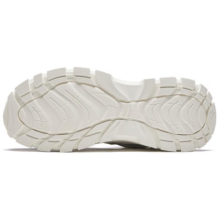 Anta Comfortable Fashionable Slip-Resistant Warm Mid-Top Casual Shoes Women Casual Shoes White Beige Gray 122448987-3