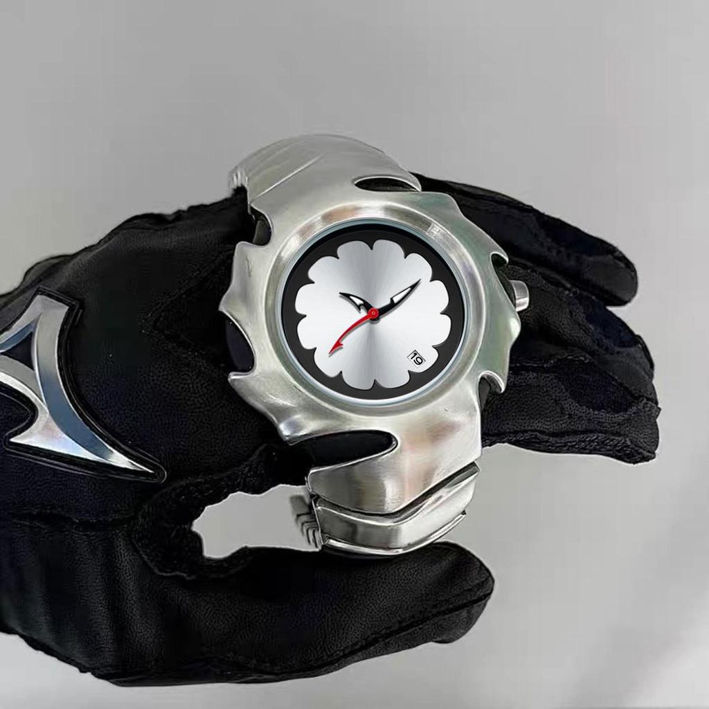 Pre-owned Irregular Blade Retro Men's Watch: High-End Niche Fashion Design