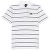 Adidas Striped Logo Sports Casual Short Sleeve Polo Shirt Men Tops White HE7435
